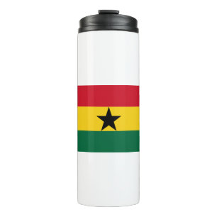 Ghana-Flagge Thermosbecher
