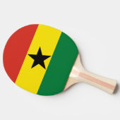 Ghana-Flagge Tischtennis Schläger (Seitenansicht)