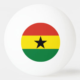 Ghana-Flagge Tischtennisball