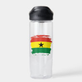 Ghana-Flagge Trinkflasche (Rückseite)