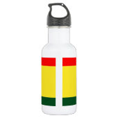 Ghana-Flagge Trinkflasche (Rückseite)