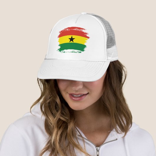 Ghana-Flagge Truckerkappe (Beispiel)