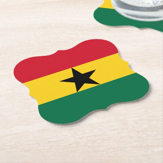 Ghana-Flagge Untersetzer (angewinkelt)