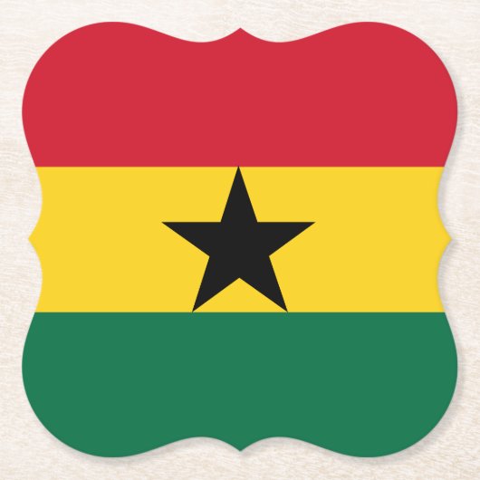 Ghana-Flagge Untersetzer (Vorderseite)