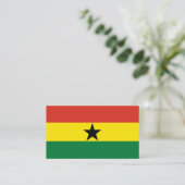 Ghana-Flagge Visitenkarte (Stehend Vorderseite)