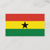 Ghana-Flagge Visitenkarte (Vorderseite)