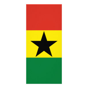 Ghana-Flagge Werbekarte