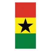 Ghana-Flagge Werbekarte (Hinten)