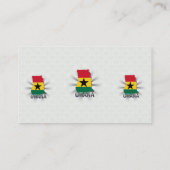 Ghana-Flaggen-Karte 2,0 Visitenkarte (Rückseite)