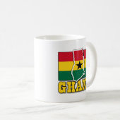 Ghana-Flaggen-Land Kaffeetasse (VorderseiteRechts)