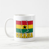 Ghana-Flaggen-Land Kaffeetasse (Links)