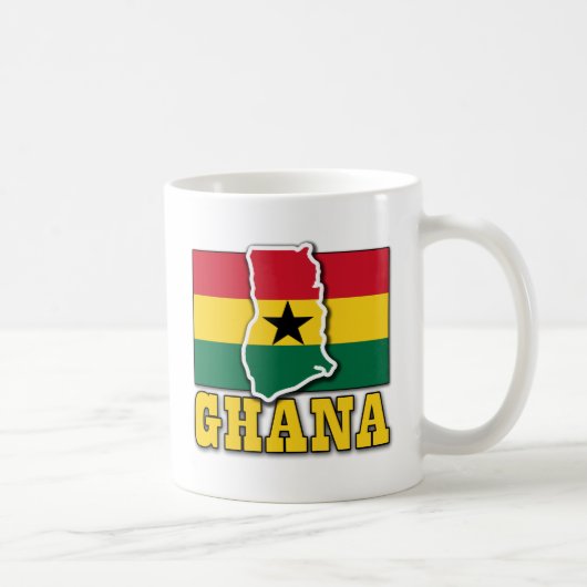 Ghana-Flaggen-Land Kaffeetasse (Rechts)