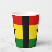 Ghana-Flaggen-Papierbecher Pappbecher (Links)