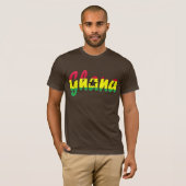 Ghana-Flaggen-T - Shirt (Vorne ganz)