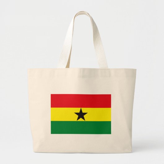 Ghana-Flaggen-Taschen-Tasche Jumbo Stoffbeutel (Vorne)