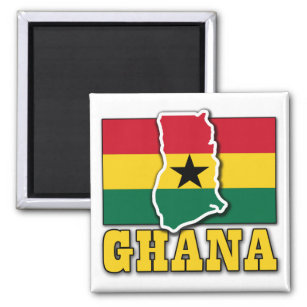 Ghana-Flaggenland Magnet