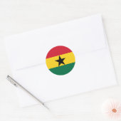 Ghana-Flaggensticker Runder Aufkleber (Umschlag)