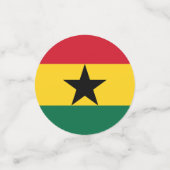 Ghana Flaggentafel Confetti Konfetti (Klein Vorderseite)