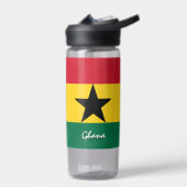Ghana-Flasche, patriotische ghanaische Flagge Trinkflasche (Links)