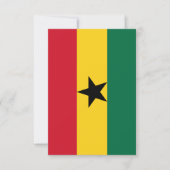 Ghana Flat Danke Karte (Vorderseite)