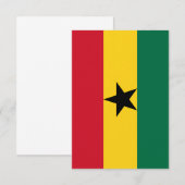 Ghana Flat Danke Karte (Vorne/Hinten)