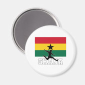 Ghana Football-Fußballnationalmannschaft Magnet (Vorderseite/Rückseite)