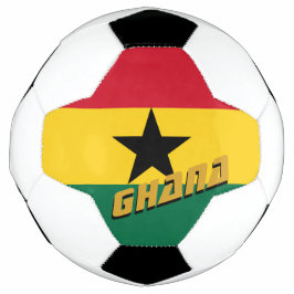 Ghana Football & Ghanaische Flagge / Sport Fußball