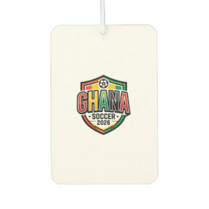 Ghana Fußball 2026 Fußball Fett Land Typografie R Autolufterfrischer