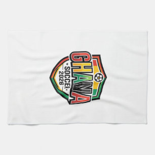 Ghana Fußball 2026 Fußball Fett Land Typografie R Geschirrtuch