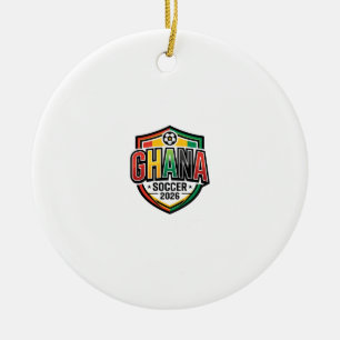 Ghana Fußball 2026 Fußball Fett Land Typografie R Keramik Ornament