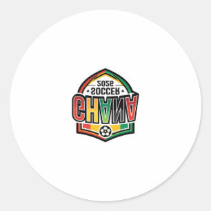 Ghana Fußball 2026 Fußball Fett Land Typografie R Runder Aufkleber