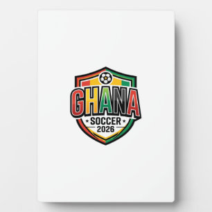 Ghana Fußball 2026 Fußball Fett Landestypografie R Fotoplatte
