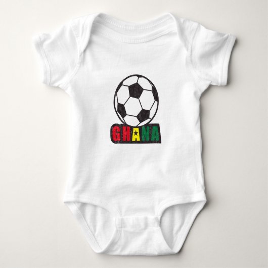 Ghana-Fußball Baby Strampler (Vorderseite)