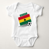 Ghana-Fußball-Team Baby Strampler (Vorderseite)