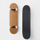 Ghana Ghanaian Flag Farben Herz Muster Skateboard (Vorderseite)