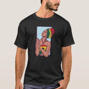 Ghana Ghanaische Flagge Afrika Stolze Prinzessin K T-Shirt