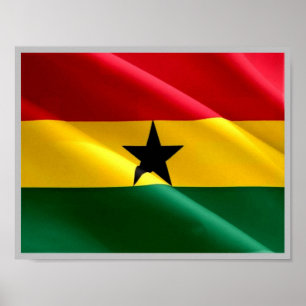 Ghana - Ghanaische Flagge - Poster