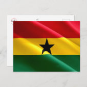 Ghana - Ghanaische Flagge - Postkarte (Vorne/Hinten)