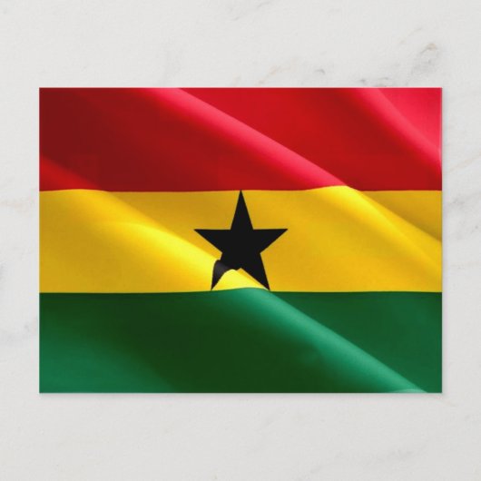 Ghana - Ghanaische Flagge - Postkarte (Vorderseite)