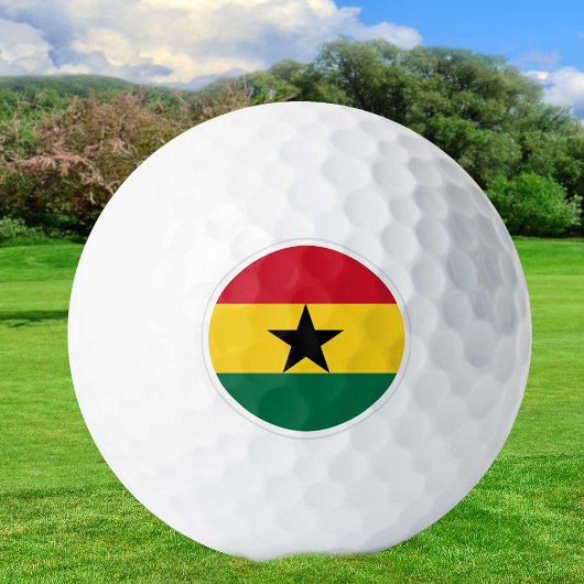 Ghana Golf Balls, Ghanaische Flaggengolfer / Patri Golfball