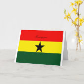 Ghana Grußkarten Karte (Gelbe Blume)