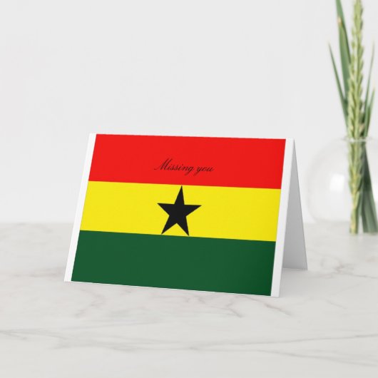 Ghana Grußkarten Karte (Vorderseite)