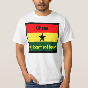 Ghana-Herz- und Zuhause-T - Shirt