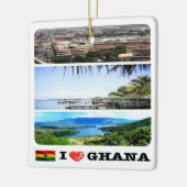 GHANA I Liebe, Mosaik, Afrika, Keramikornament (Links)