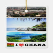 GHANA I Liebe, Mosaik, Afrika, Keramikornament (Rückseite)