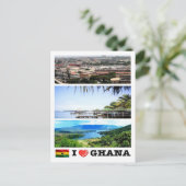 Ghana - I Liebe - Postkarte (Stehend Vorderseite)