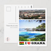 Ghana - I Liebe - Postkarte (Vorne/Hinten)