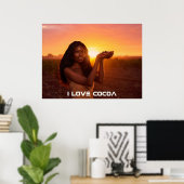 GHANA - I LOVE COCOA POSTER (Heimbüro)