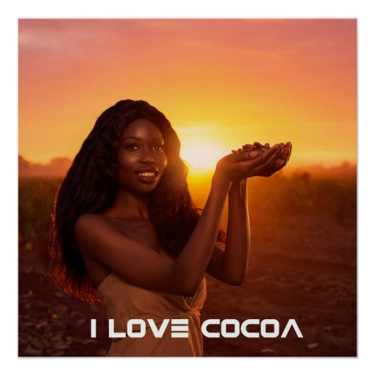 GHANA - ICH LIEBE KAKAO POSTER (Vorderseite)