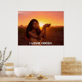GHANA - ICH LIEBE KAKAO POSTER (Küche)